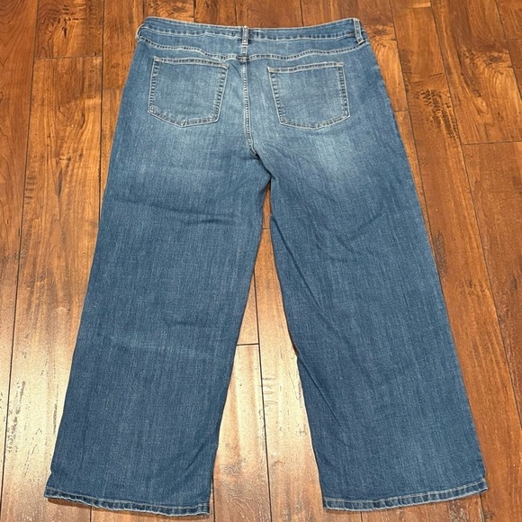 Rebecca Minkoff Blue Flare Wide leg High Waist Jeans Size 16 - Picture 3 of 10